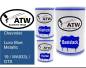 Preview: Chevrolet, Luxo Blue Metallic, 19 / WA933L / GTS: 500ml Lackdose + 500ml Klarlack + 250ml Härter - Set, von ATW Autoteile West.